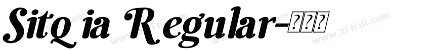 Sitqia Regular字体转换
